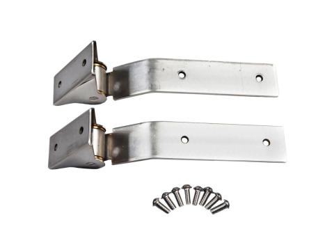 Tailgate Hinge Kit Stainless Steel 87-95 Jeep Wrangler YJ Rugged Ridge