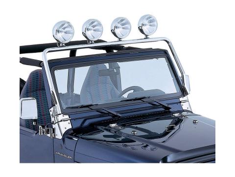Light Bar Full Frame Stainless Steel 97-06 Jeep Wrangler TJ Rugged Ridge
