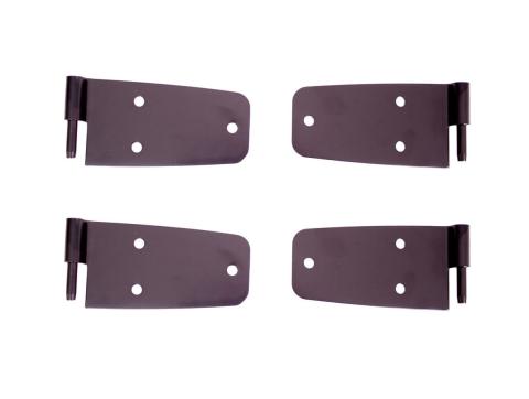 Door Hinge Kit Black 76-86 Jeep CJ Rugged Ridge
