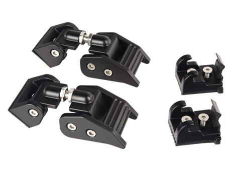 Hood Catch Kit Black 07-18 Jeep Wrangler JK Rugged Ridge