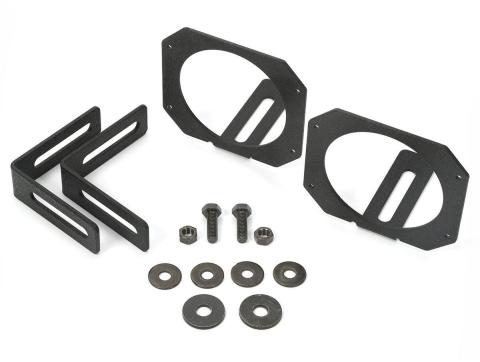 Light Mount Bracket Kit Circular 07-18 Jeep Wrangler JK Rugged Ridge