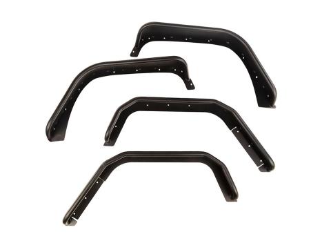 Steel Tube Fender Flares F/R Set 07-18 Wrangler JK Rugged Ridge