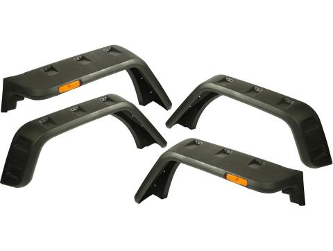 Hurricane Fender Flare Kit Eu Textured 07-18 Jeep Wrangler JK Rugged Ridge