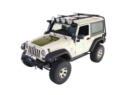 Sherpa Roof Rack Kit 07-18 Jeep Wrangler JK 2 Door Rugged Ridge