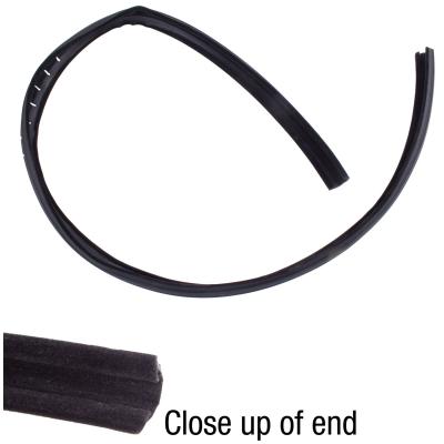 Door Glass Weatherstrip Rear Left Lower Or Rear Right Lower Door Edge Rubber 1987-1995 Jeep Wrangler YJ OMIX