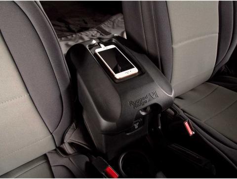 Center Console Cover W/Phone Holder Black 11-18 Jeep Wrangler JK Rugged Ridge