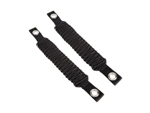 Grab Handle Paracord A-Pillar/Seat Mounted Black 07-18 Wrangler JK Rugged Ridge