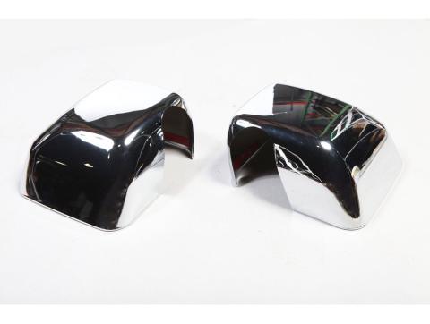 This Pair of Chrome Mirror Covers from Rugged Ridge Fit 07-18 Jeep Wrangler Jk. Rugged Ridge