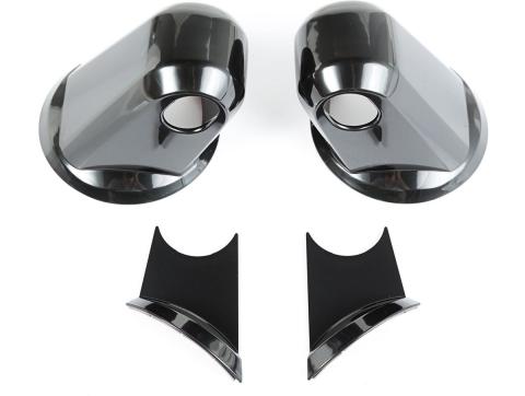 Door Mirror Arm Covers Black Paintable 07-18 Jeep Wrangler JK/JKU Rugged Ridge