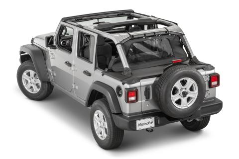 Jeep JL WindStopper/Tonneau Cover Combo 18-2024  Wrangler JL 4 Door Hard Top Black Diamond MasterTop