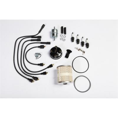 Tune-Up Kit Includes Oil Filter/Fuel Filter/Point Set/Spark Plugs/Spark Plug Wires/Distributor Cap/Ignition Rotor/Condenser 1945-1949 CJ2A And 1948-1953 CJ3A OMIX