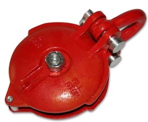 Snatch Block 32k BS 16k WLL 8 Inch Wheel Zerk Bulldog Winch