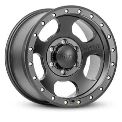 MT Canyon Pro Wheel 17X9 5 x 8X170 Hub Bore 4.929 Satin Black Zinc Bolts Mickey Thompson