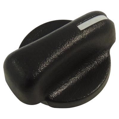 HVAC Control Knob for 1999-2006 Jeep TJ Wrangler, Black Plastic Crown Automotive