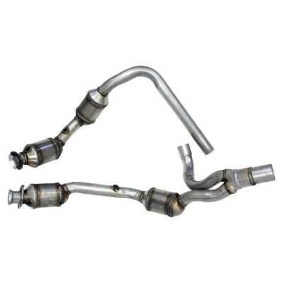 Front Exhaust Pipe w/ 4 Catalytic Converters for 07-11 JK Wrangler w/ 3.8L Eng. Crown Automotive