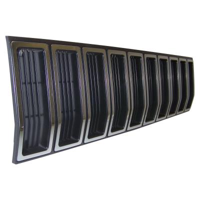 Black & Silver Grille for Select 1984-1987 Jeep XJ Cherokee, MJ Comanche Crown Automotive