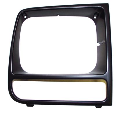 Black Right Headlight Bezel for 1997-2001 Jeep XJ Cherokee Crown Automotive