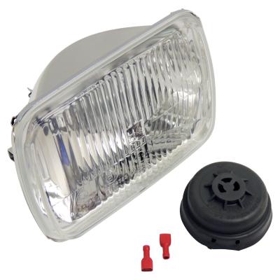 Left or Right Headlight for Jeep XJ Cherokee, Export only. Bulb not included. Crown Automotive