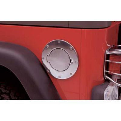 Gas Cover Billet Style Polished 97-06 Wrangler TJ/LJ Smittybilt