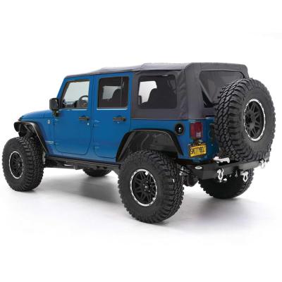 Soft Top OEM Replacement W/Tinted Windows Black Diamond 10-18 Wrangler JK 4 Door Smittybilt
