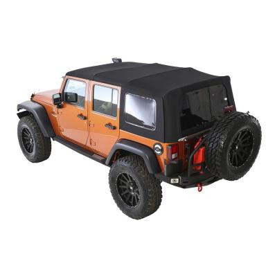Premium Repl Canvas Top 10 - 14 JK 4 DR Black W/ Tint10-18 Wrangler JK 4 Door Smittybilt