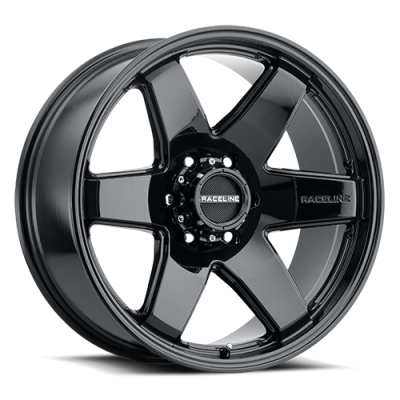 Aluminum Wheels 16x8 Addict 942B Gloss Black Multi Spoke 0 Offset 6 on 139.7 Bolt Pattern 106.1 Bore Raceline