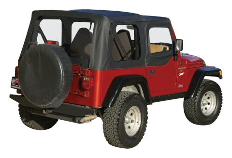 Complete Black Soft Top for TJ Wranglers w/ Unlimited Pkg. w/ Soft Upper Doors RT Off Road