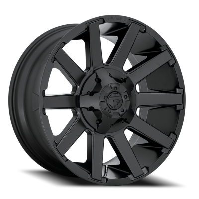 Aluminum Wheels 20X9 Contra D437 5 On 139.7/5 On 150 Matte Black 110.1 Bore 1 Offset 8 Spoke Fuel Off Road Wheels