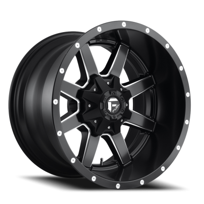 Aluminum Wheels 22X12 Maverick D538 8 On 180 Black Milled 124.3 Bore -44 Offset Fuel Off Road Wheels