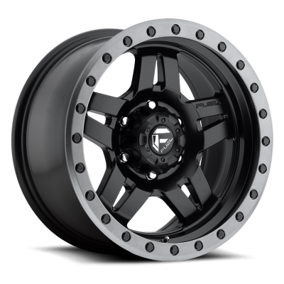 Aluminum Wheels 20X9 Anza D557 8 On 165.1 Matte Black 125.2 Bore 1 Offset 5 Spoke Fuel Off Road Wheels