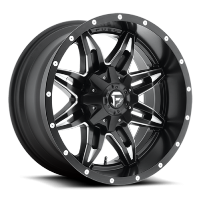 Aluminum Wheels 20X10 Lethal D567 8 On 180 Matte Black Milled 125.2 Bore -12 Offset Fuel Off Road Wheels