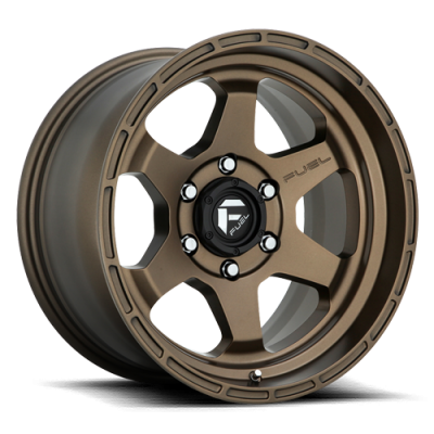 Aluminum Wheels 17X9 Shok D666 6 On 139.7 Matte Bronze 106.1 Bore -12 Offset Fuel Off Road Wheels