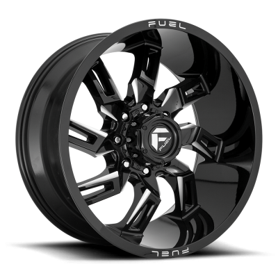 Aluminum Wheels 22X10 Lockdown D747 6 On 139.7 Gloss Black Milled 106.1 Bore -18 Offset Fuel Off Road Wheels