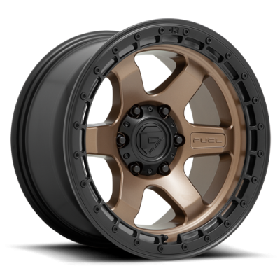 Aluminum Wheels 18X9 Block D751 6 On 120 Matte Bronze/Black Ring 67.06 Bore 20 Offset 6 Spoke Fuel Off Road Wheels