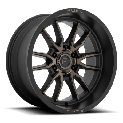 Aluminum Wheels 18X9 Clash 6 D762 6 On 139.7 Matte Black Double Dark Tint 106.1 Bore -12 Offset Multi Spoke Fuel Off Road Wheels