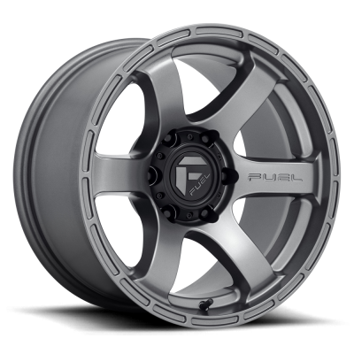 Aluminum Wheels 18X9 Rush D767 6 On 135 Matte Gunmetal Gray 87.1 Bore 1 Offset Fuel Off Road Wheels