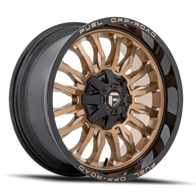Aluminum Wheels 20X10 Arc D797 8 On 180 Platinum Bronze/Black Lip 124.2 Bore -18 Offset Fuel Off Road Wheels
