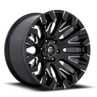 Aluminum Wheels 18X9 Quake D828 5 On 139.7 Gloss Black Milled 78.1 Bore 1 Offset Fuel Off Road Wheels
