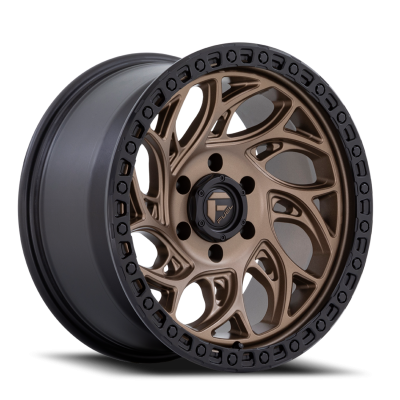 Aluminum Wheels 15X8 Runner OR D841 5 On 139.7 Bronze/Black Ring 108 Bore -19 Offset Fuel Off Road Wheels
