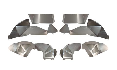 Jeep JL Inner Fenders For 18-Current Wrangler JL Front/Rear Set of 4 Aluminum Raw Fishbone Offroad
