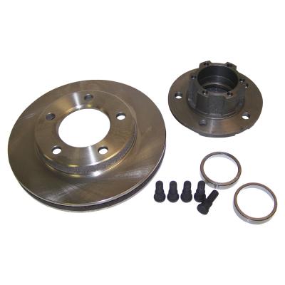 Front Hub & Rotor Assembly for 76-78 CJ-5, CJ-7 w/ 1-1/8 Inch Thick Rotor, 6 Bolts Crown Automotive
