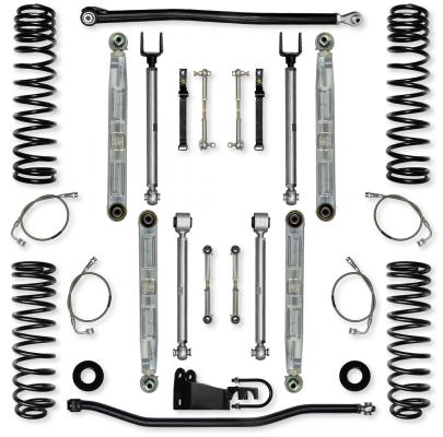 3.5 Inch X-Factor Pro Elite Suspension System for Jeep Wrangler JKU With No Shocks Rock Krawler