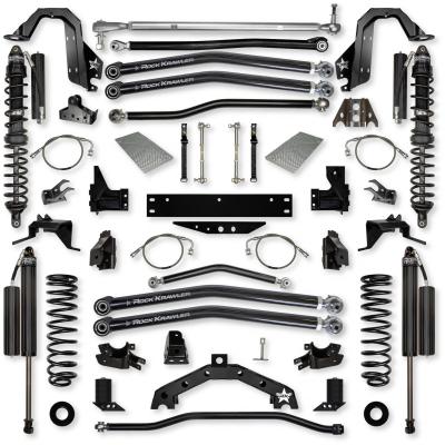 4.5 Inch X-Factor X2 Coilover Long-Arm Suspension System for Jeep Wrangler JK Comp Stage 1 Rock Krawler