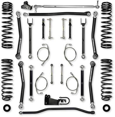 4.5 Inch X-Factor Mid-Arm Suspension System for Jeep Wrangler JKU With No Shocks Rock Krawler