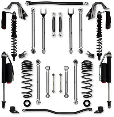 2.5 Inch X-Factor PRO No Limits Mid-Arm Suspension System for Jeep Wrangler JLU 392 Models Comp Stage 2 Rock Krawler
