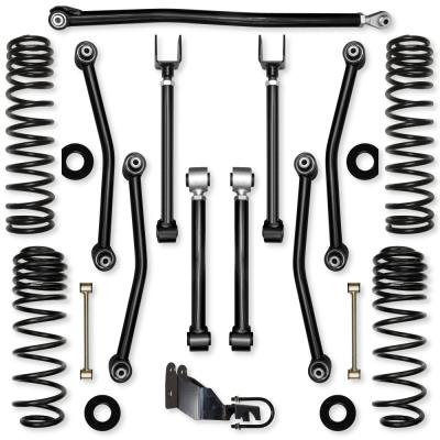 2.5 Inch Ultimate Adventure Mid-Arm Suspension System for Jeep Wrangler JLU Gas Models With No Shocks Rock Krawler