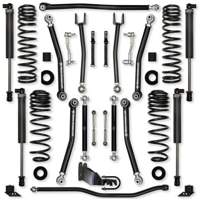 2.5 Inch X-Factor Mid-Arm Suspension System for Jeep Wrangler JL Gas Models With IFP Shocks Rock Krawler