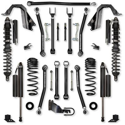 3.5 Inch Adventure X Coilover Mid-Arm Suspension System for Jeep Wrangler JLU 4XE Models Comp Stage 1 Rock Krawler