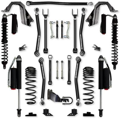 3.5 Inch Adventure X Coilover Mid-Arm Suspension System for Jeep Wrangler JLU 4XE Models Comp System Stage 2 Rock Krawler