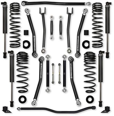 3.5 Inch X-Factor No Limits Mid-Arm Suspension System for Jeep Wrangler JLU 392 Models With IFP Shocks Rock Krawler